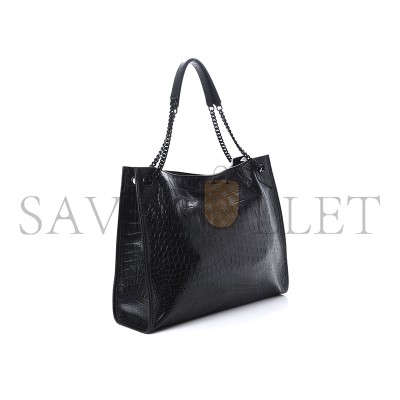 YSL LARGE NIKI SHOPPING BAG BLACK 201418F049073 (33*27*11.5cm)