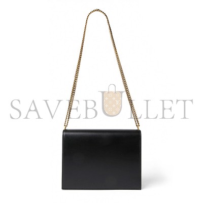 YSL CASSANDRA MEDIUM CHAIN BAG IN BOX SAINT LAURENT LEATHER 53275016C7W1089 (22*16.5*5.5cm)