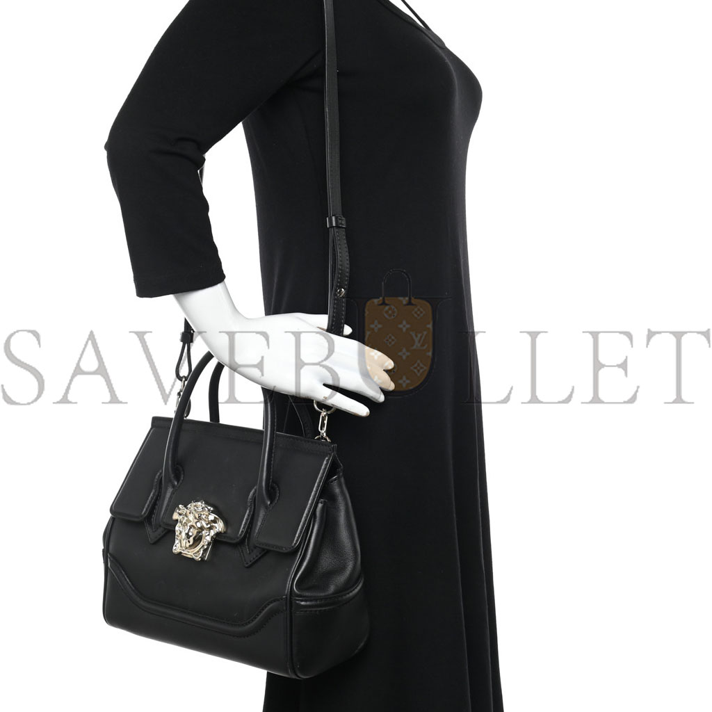VERSACE CALFSKIN MEDIUM PALAZZO EMPIRE BAG BLACK (25*22*11cm) VERSACE CALFSKIN MEDIUM PALAZZO EMPIRE BAG BLACK (25*22*11cm)