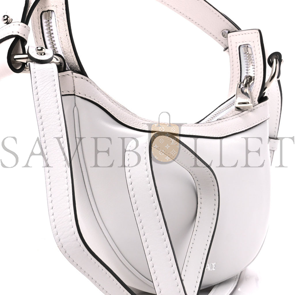 VERSACE CALFSKIN LA MEDUSA ARCHIVE HOBO WHITE (17x13x4cm) VERSACE CALFSKIN LA MEDUSA ARCHIVE HOBO WHITE (17x13x4cm)