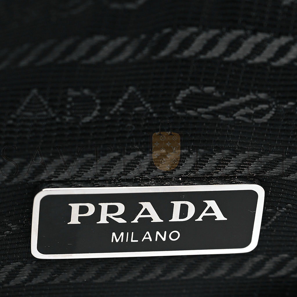 PRADA TESSUTO NYLON MINI RE-EDITION 2000 BAG BLACK (23*17*5cm)