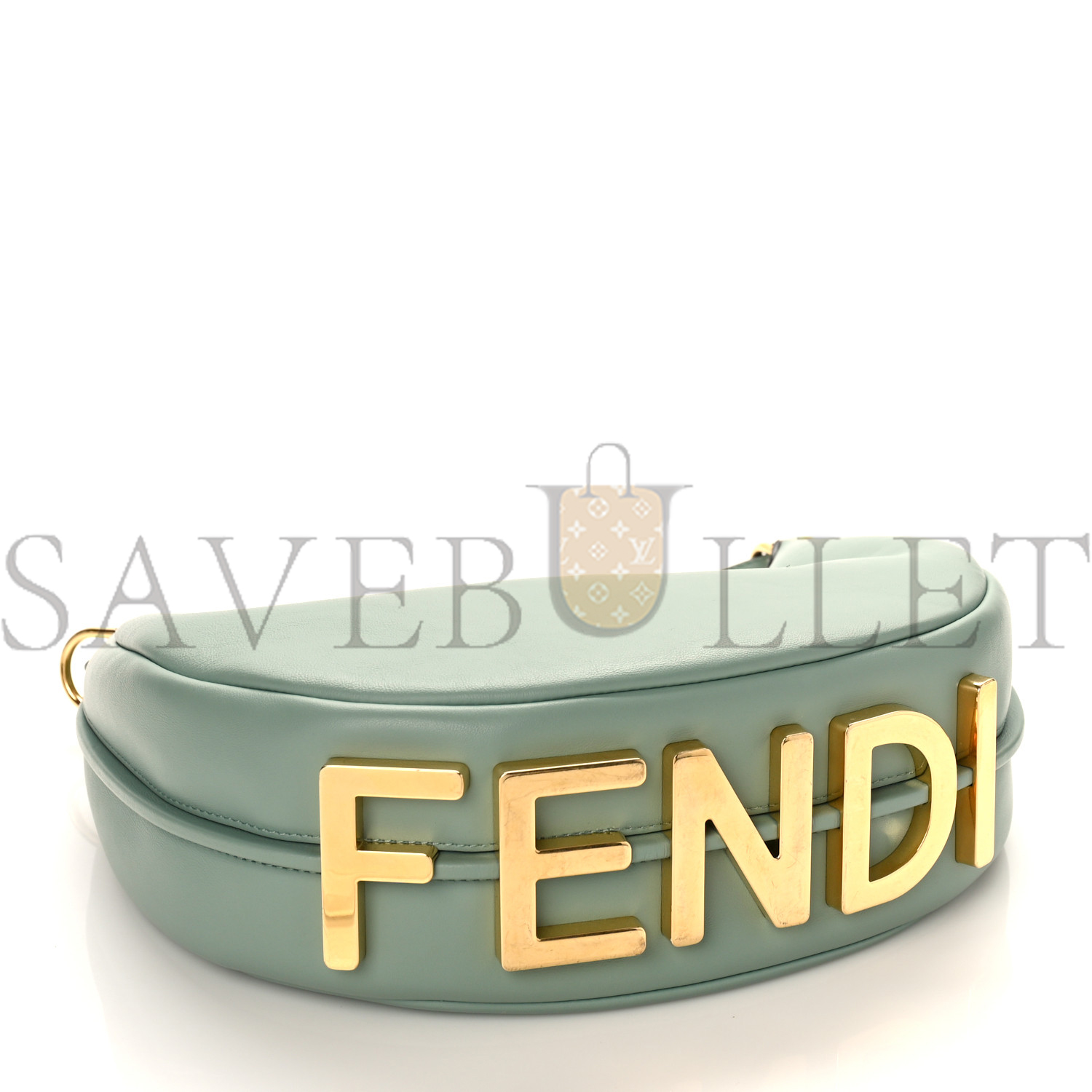 FENDI VITELLO GRACE MATTE SMALL FENDIGRAPHY HOBO BAG MENTA (28*18*10cm)