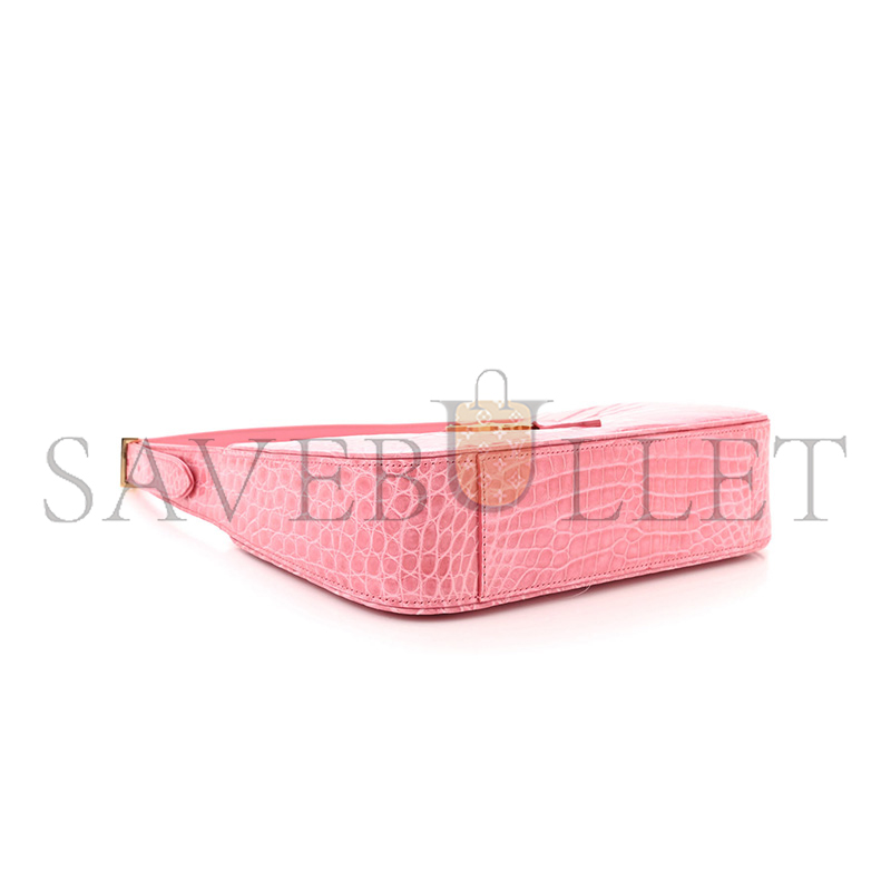 YSL LE 5 À 7 IN CROCODILE-EMBOSSED LEATHER 6572281542072 (23*16*6.5cm)