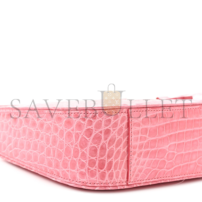 YSL LE 5 À 7 IN CROCODILE-EMBOSSED LEATHER 6572281542072 (23*16*6.5cm)