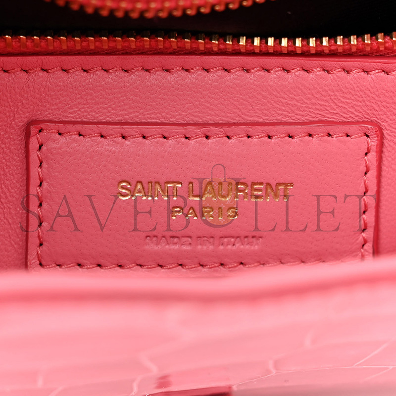 YSL LE 5 À 7 IN CROCODILE-EMBOSSED LEATHER 6572281542072 (23*16*6.5cm)