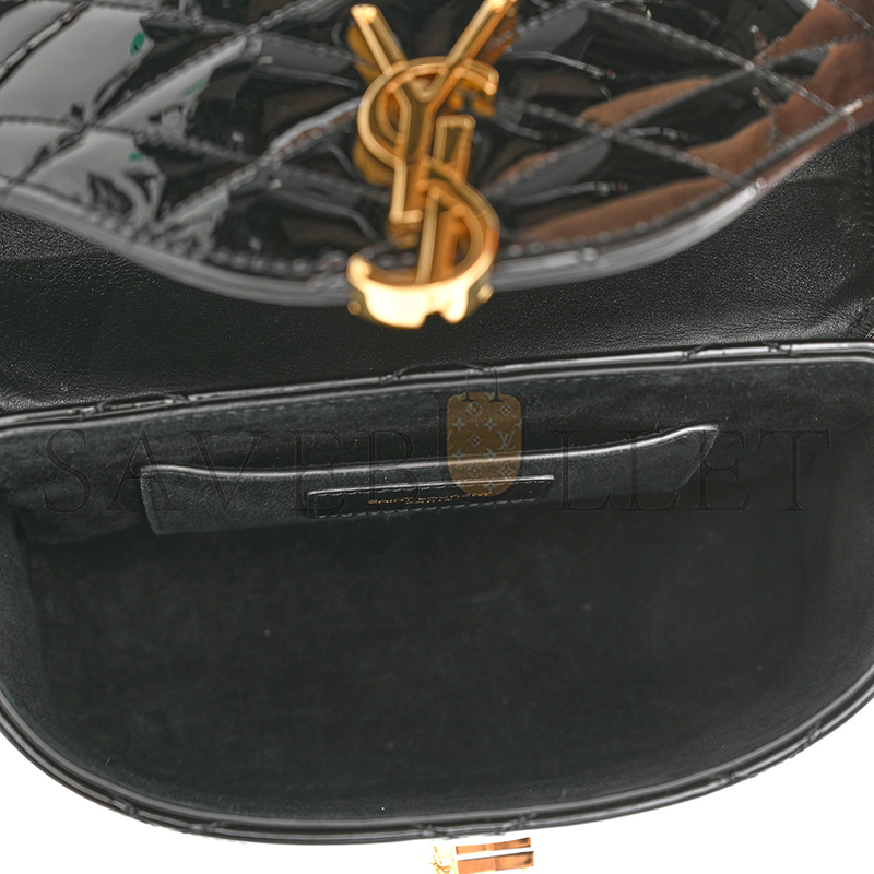 YSL JUNE BOX BAG IN PATENT LEATHER 710080544120 (19*15*8cm)