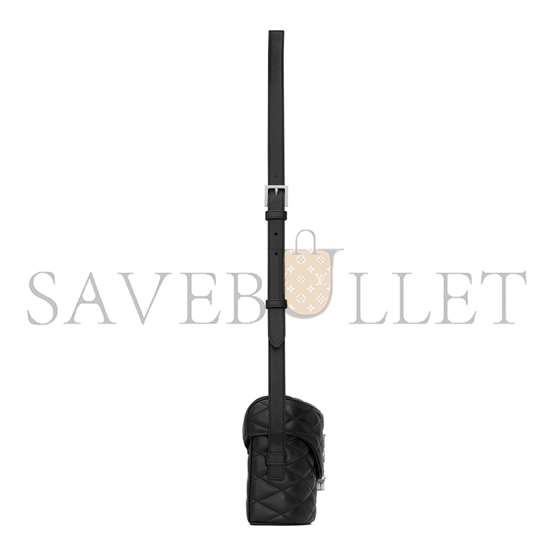 YSL JUNE BOX BAG IN QUILTED LAMBSKIN 7102981EL061000 (19*15*8cm)
