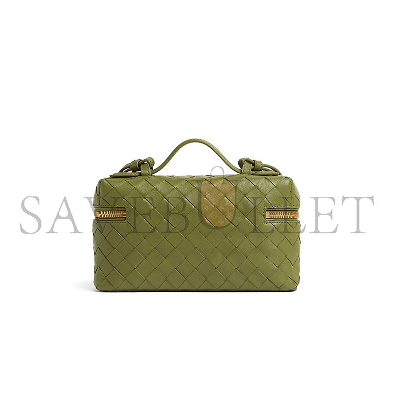 BOTTEGA VENETA BANG BANG INTRECCIATO LEATHER VANITY CASE 789109V3IV12488 (22*12.5*5cm)