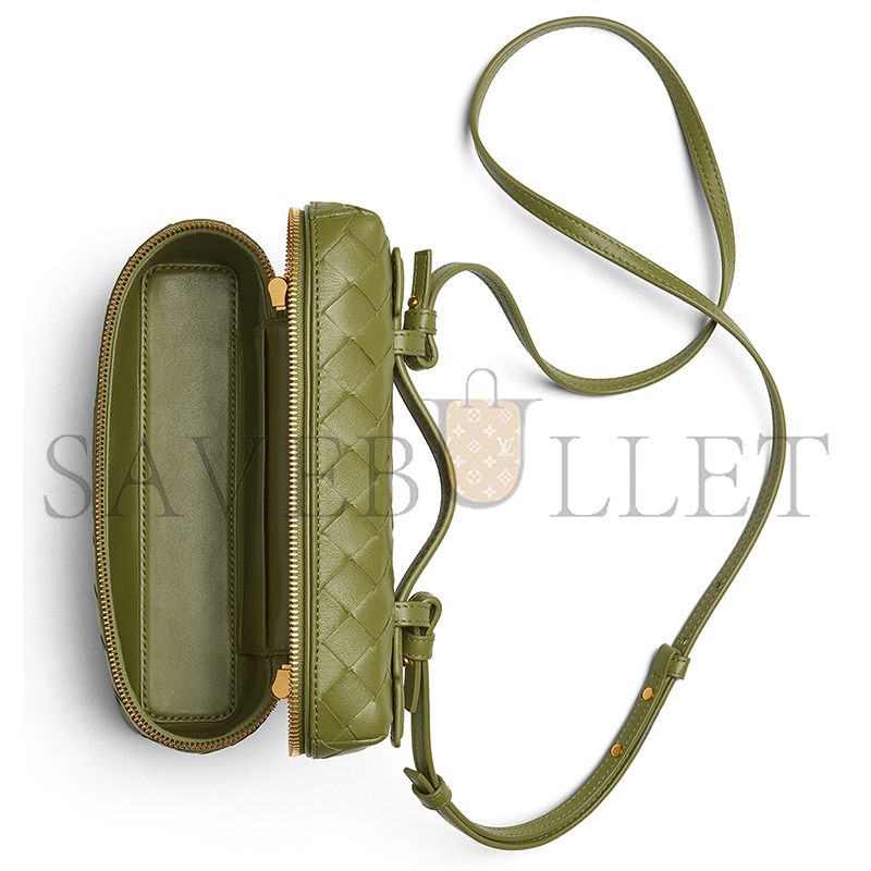 BOTTEGA VENETA BANG BANG INTRECCIATO LEATHER VANITY CASE 789109V3IV12488 (22*12.5*5cm)