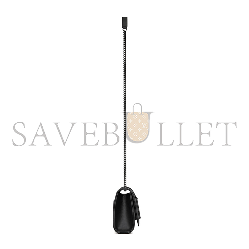 YSL ENVELOPE SMALL IN QUILTED GRAIN DE POUDRE EMBOSSED LEATHER 600195BOW981000 (21*13*6cm)