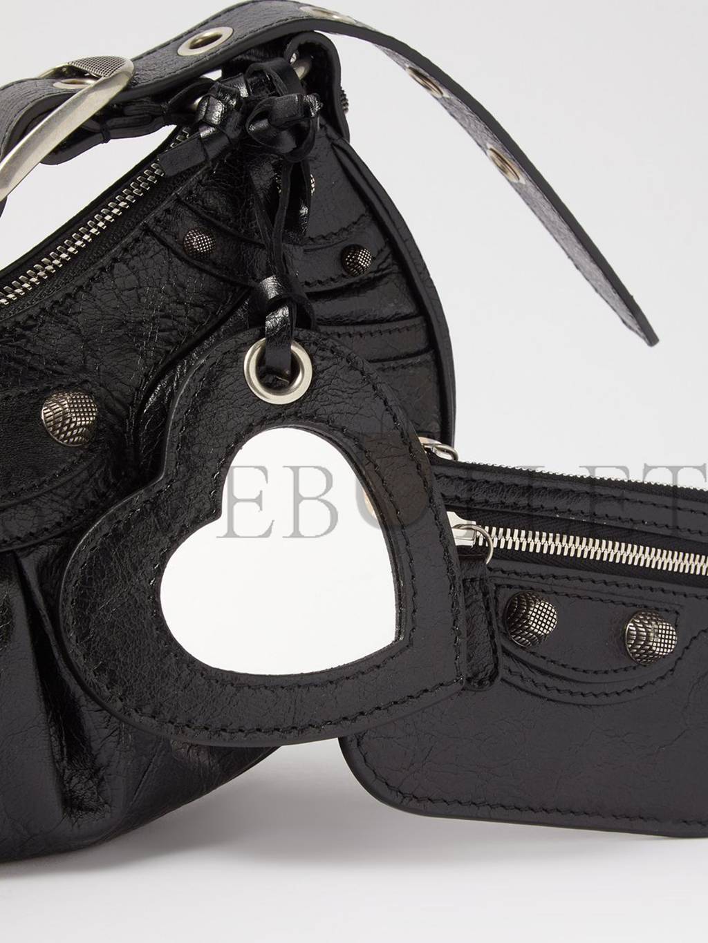 BALENCIAGA BLACK CAGOLE XS LEATHER SHOULDER BAG  MATCHESFASHION US (24*13.5*5.4cm)