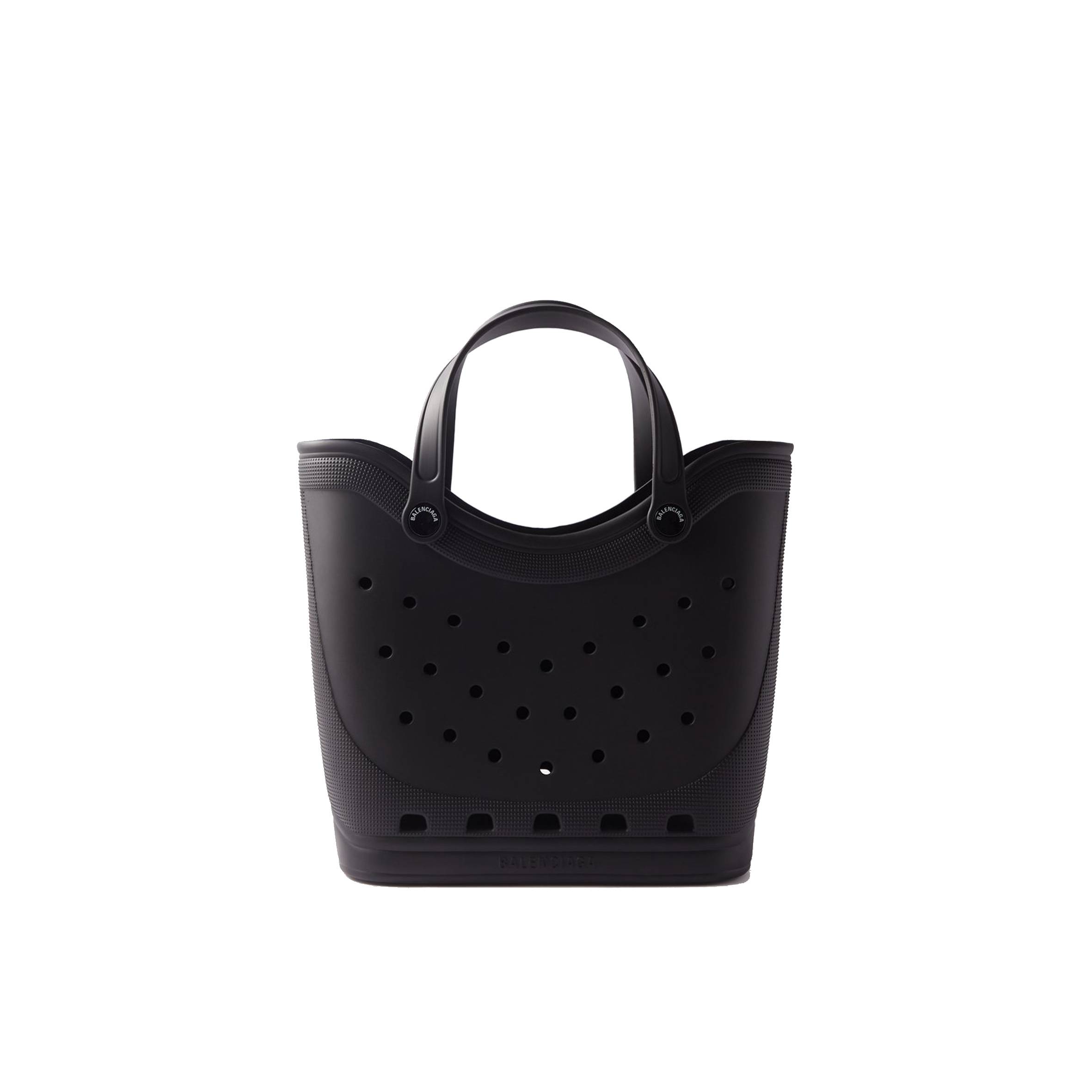 BALENCIAGA BLACK X CROCS RUBBER TOTE BAG MATCHESFASHION US (47.7*36.8*17.5cm)