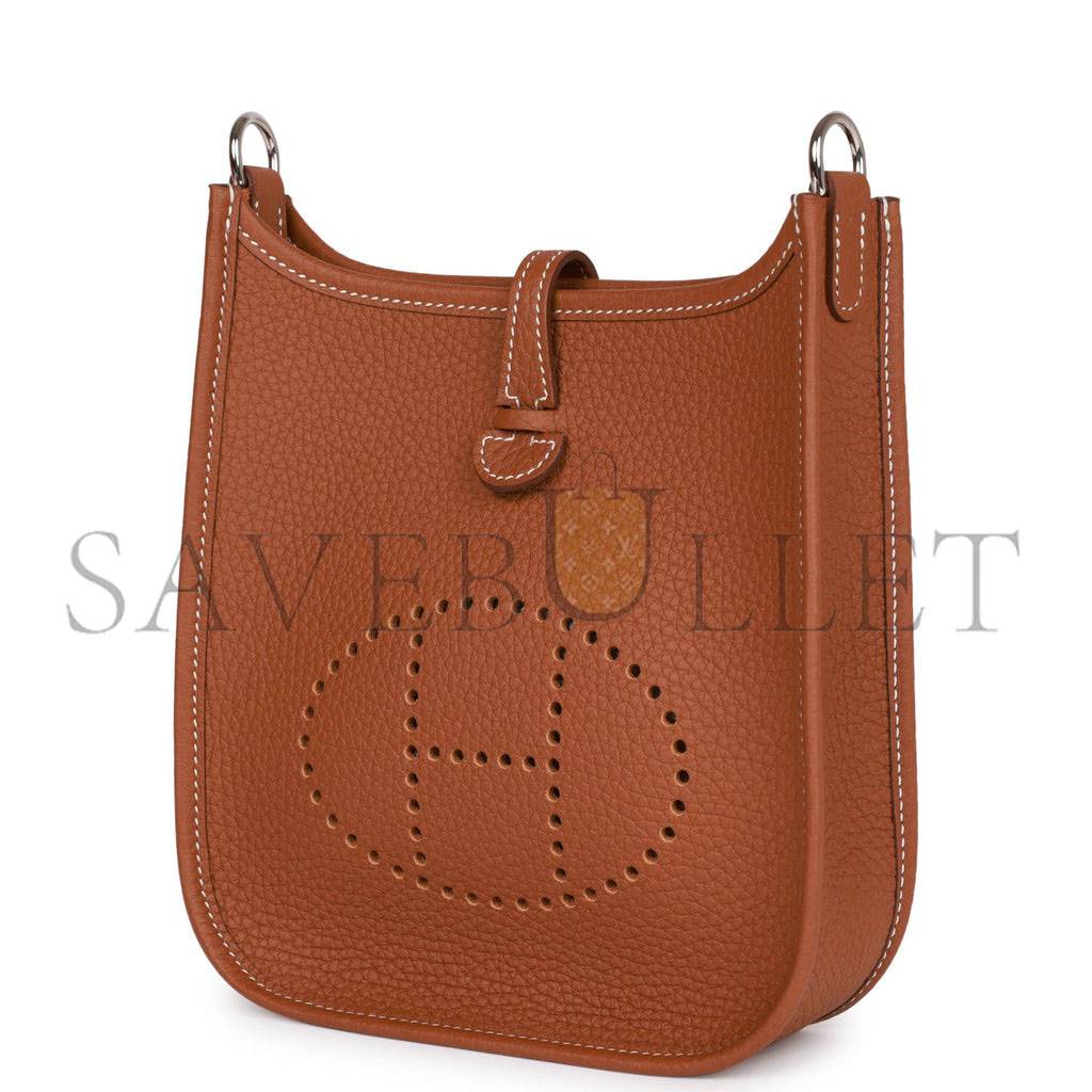 HERMES EVELYNE TPM GOLD CLEMENCE PALLADIUM HARDWARE (17cm)