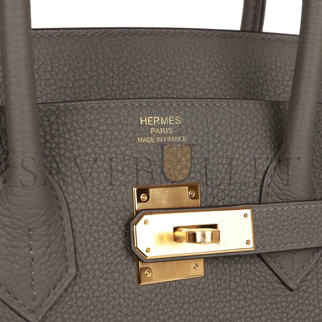 HERMES BIRKIN 35 GRIS MEYER TOGO GOLD HARDWARE 39880414560350 (35cm)