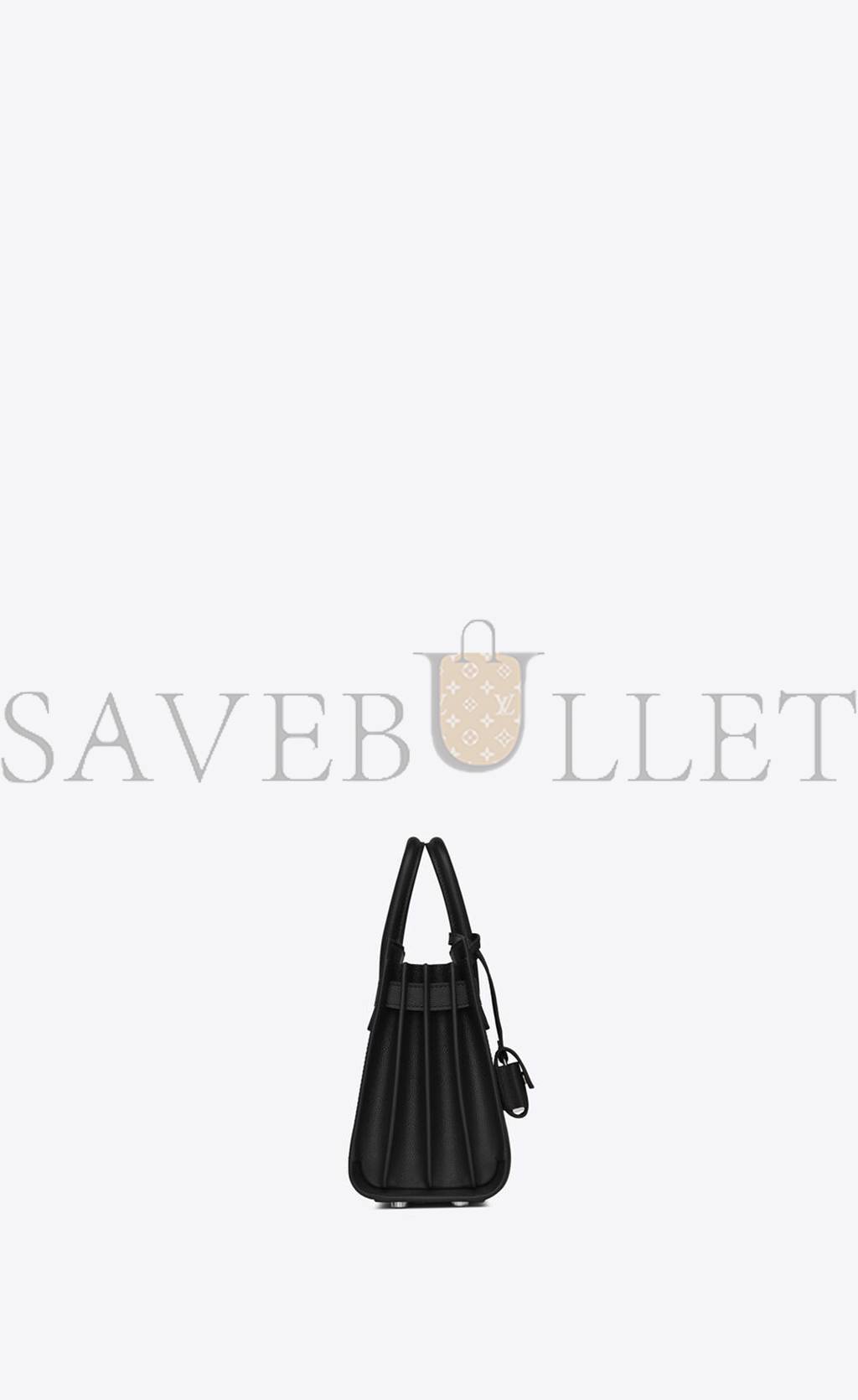 YSL SAC DE JOUR NANO IN GRAINED LEATHER 392035B681N1000 (22*18*10.5cm)