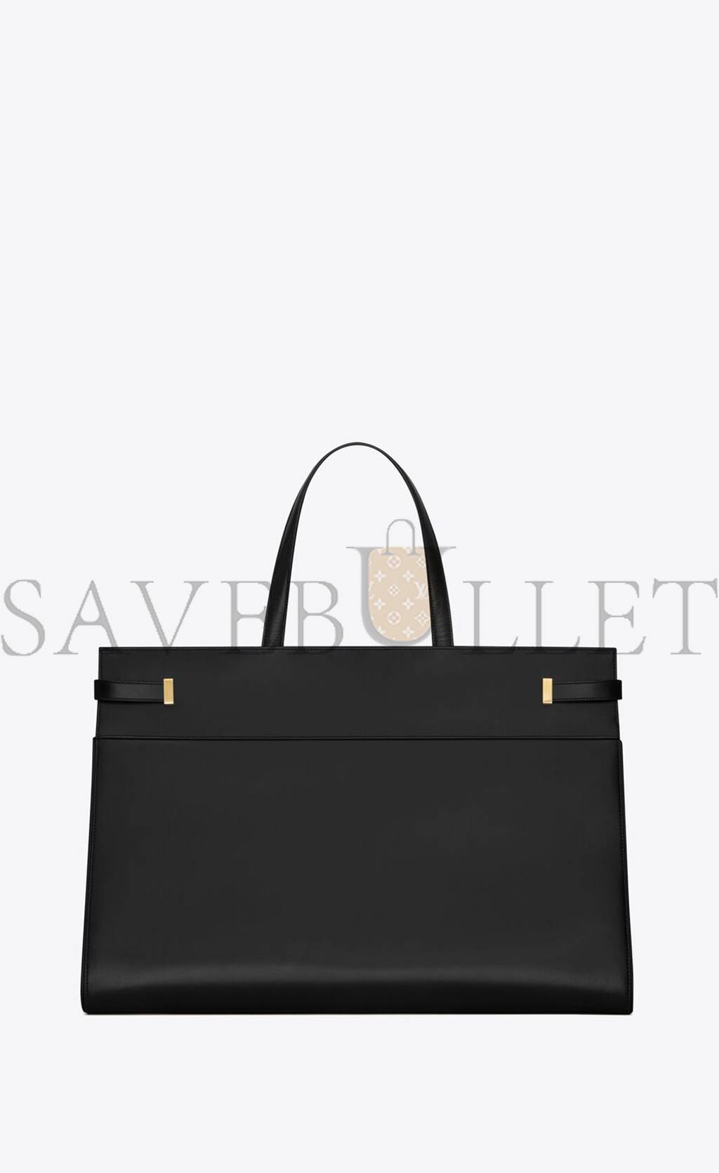 YSL MANHATTAN LARGE SHOPPING BAG IN SHINY LEATHER 7341350SX0W1000 (50*36*19cm)