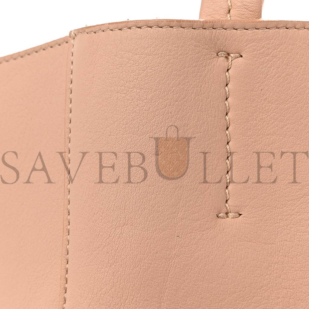 CELINE SOFT GRAINED CALFSKIN MEDIUM HORIZONTAL CABAS PHANTOM LIGHT BLUSH (28*26*16cm)