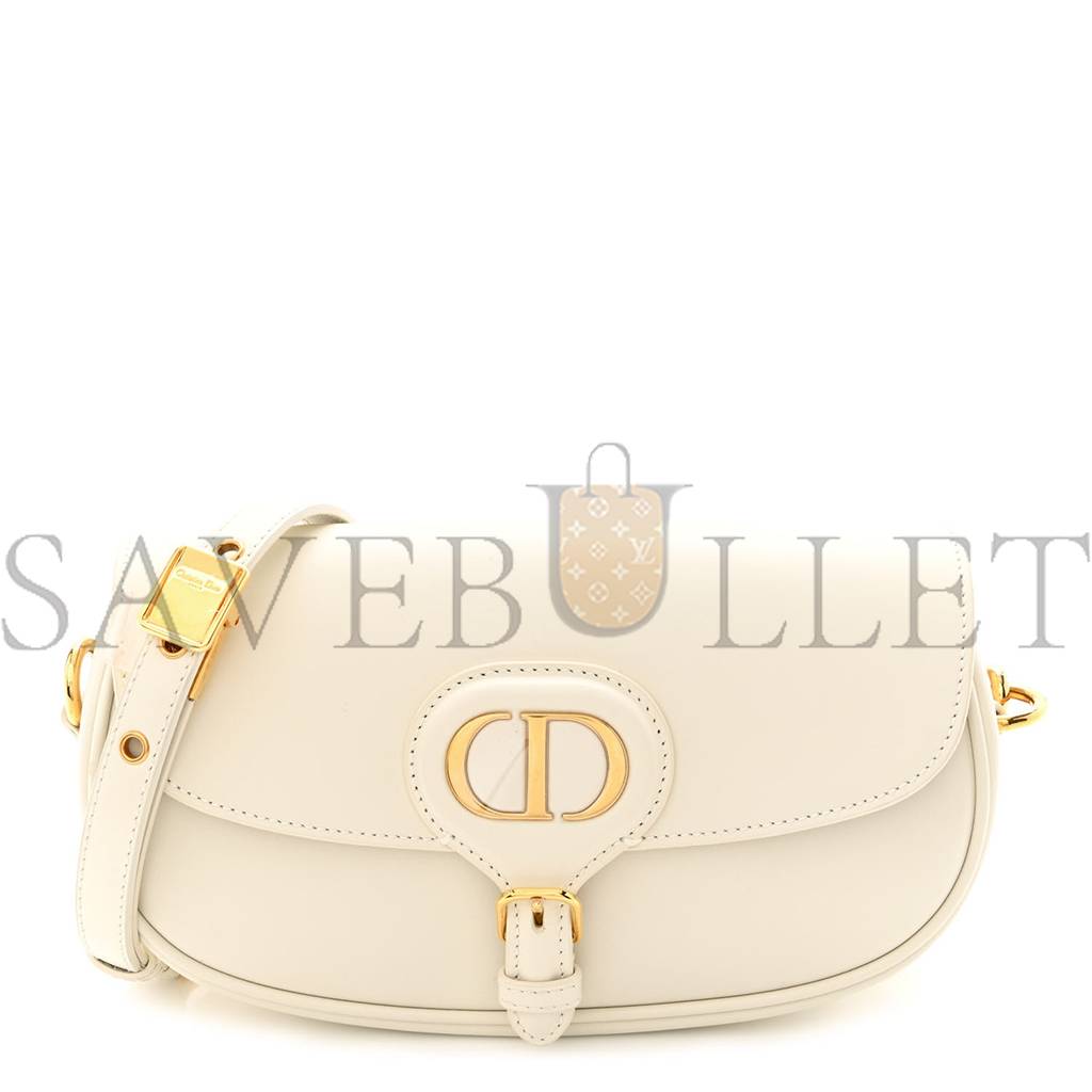 DIOR BOX CALFSKIN EAST WEST BOBBY BAG LATTE (21*12*5.1cm)